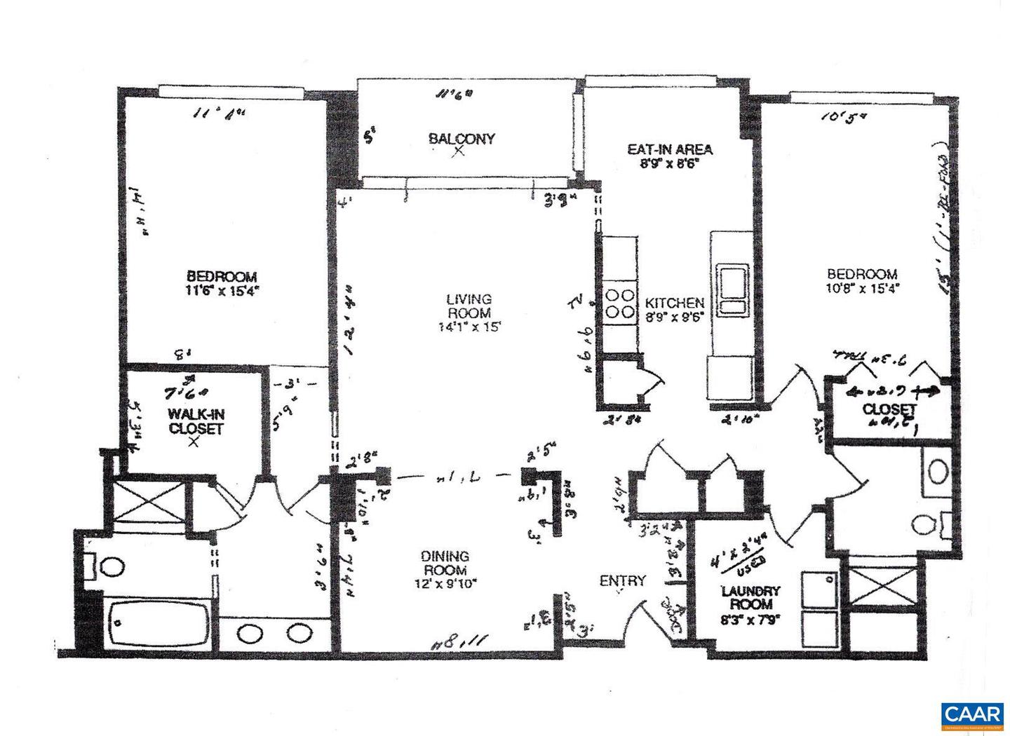 500 CRESTWOOD DR #2306, CHARLOTTESVILLE, Virginia 22903, 2 Bedrooms Bedrooms, ,2 BathroomsBathrooms,Residential,For sale,500 CRESTWOOD DR #2306,673590 MLS # 673590
