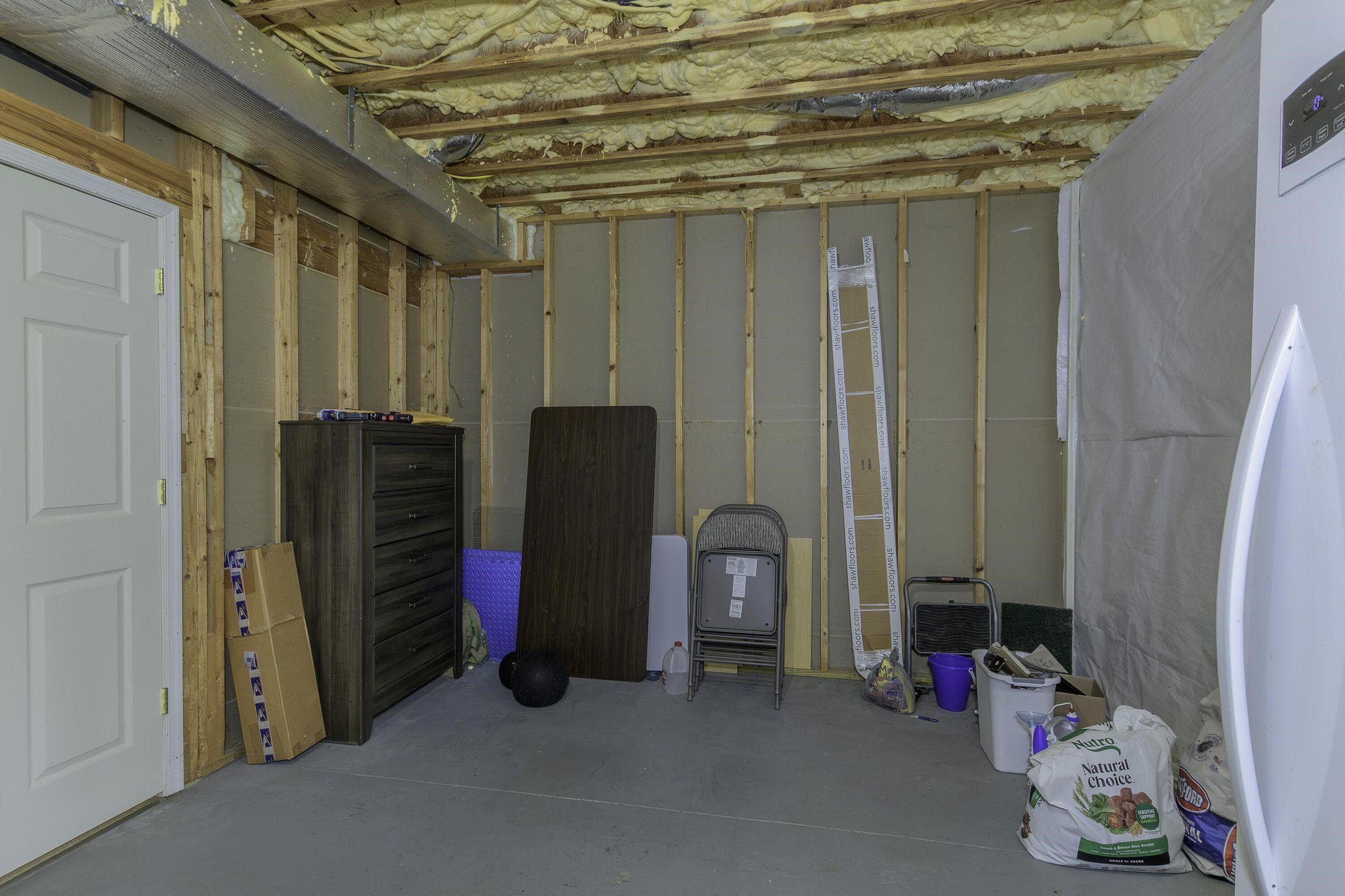 Storage room in the basement. Storage room in the basement.