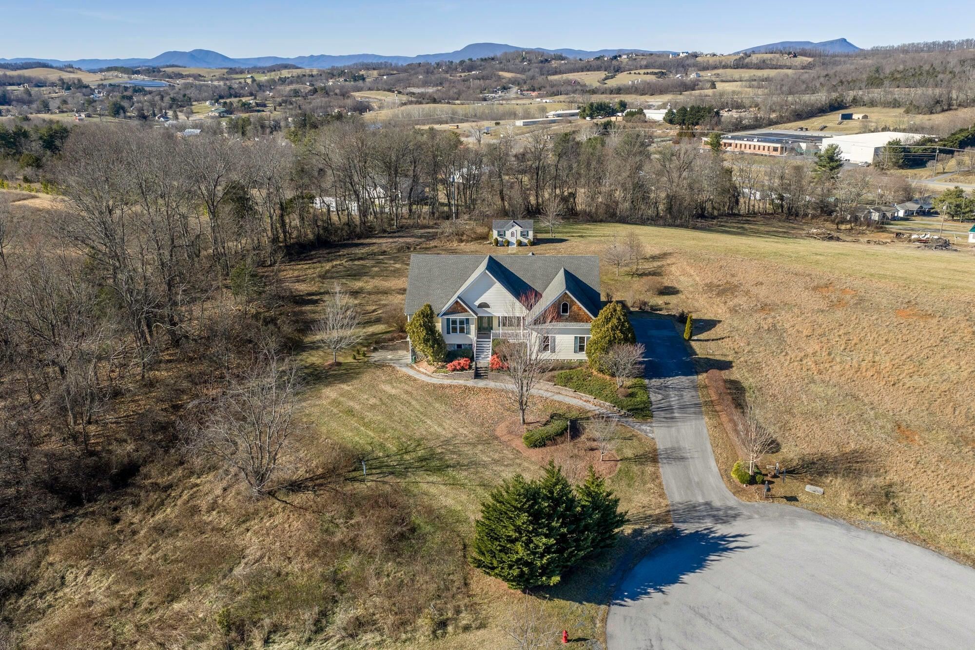 Quiet location on elevated site at end of cul de sac in Spring Ridge Subdivision.