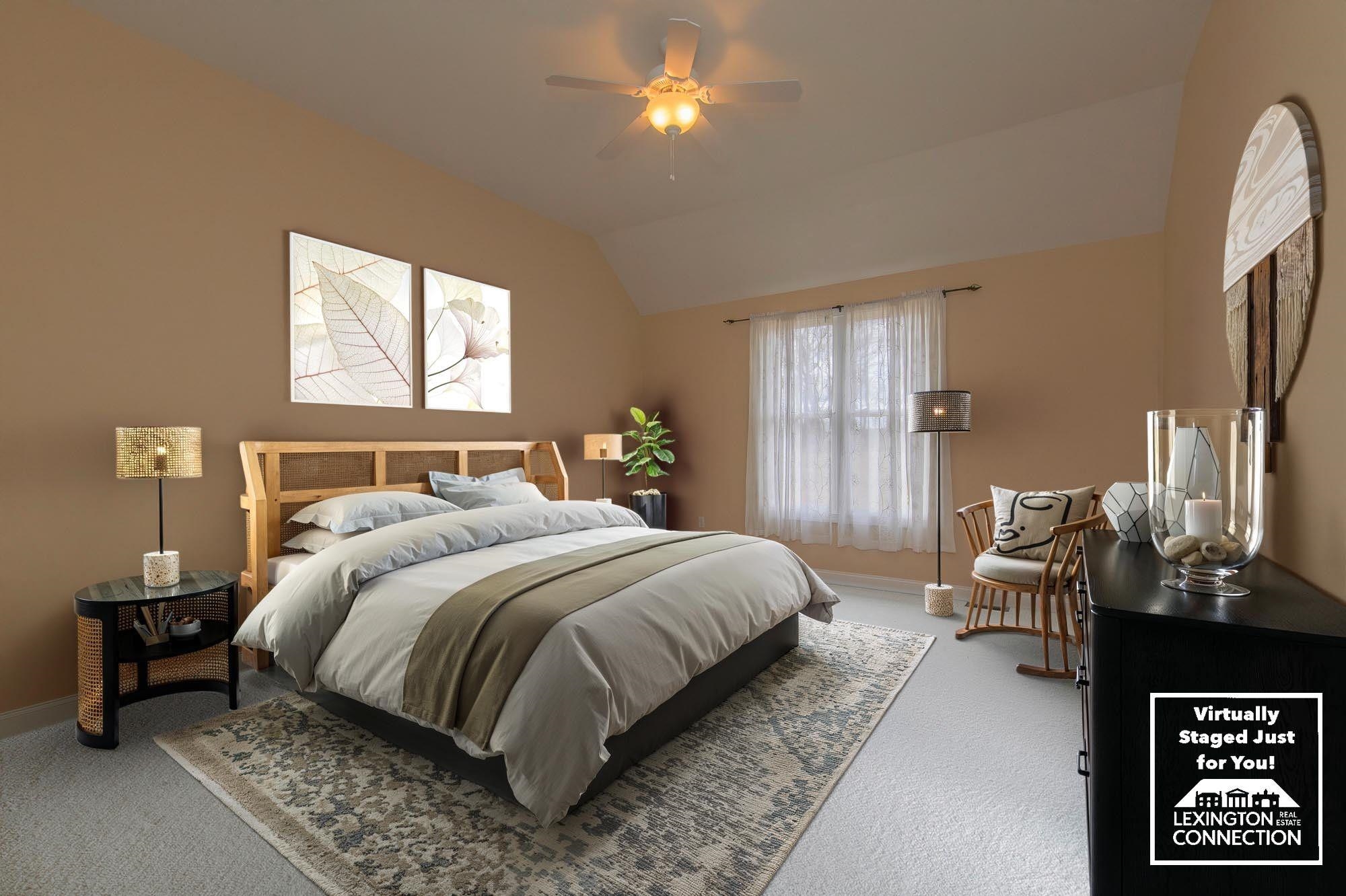 Virtually Staged-One version of how this BR could look!