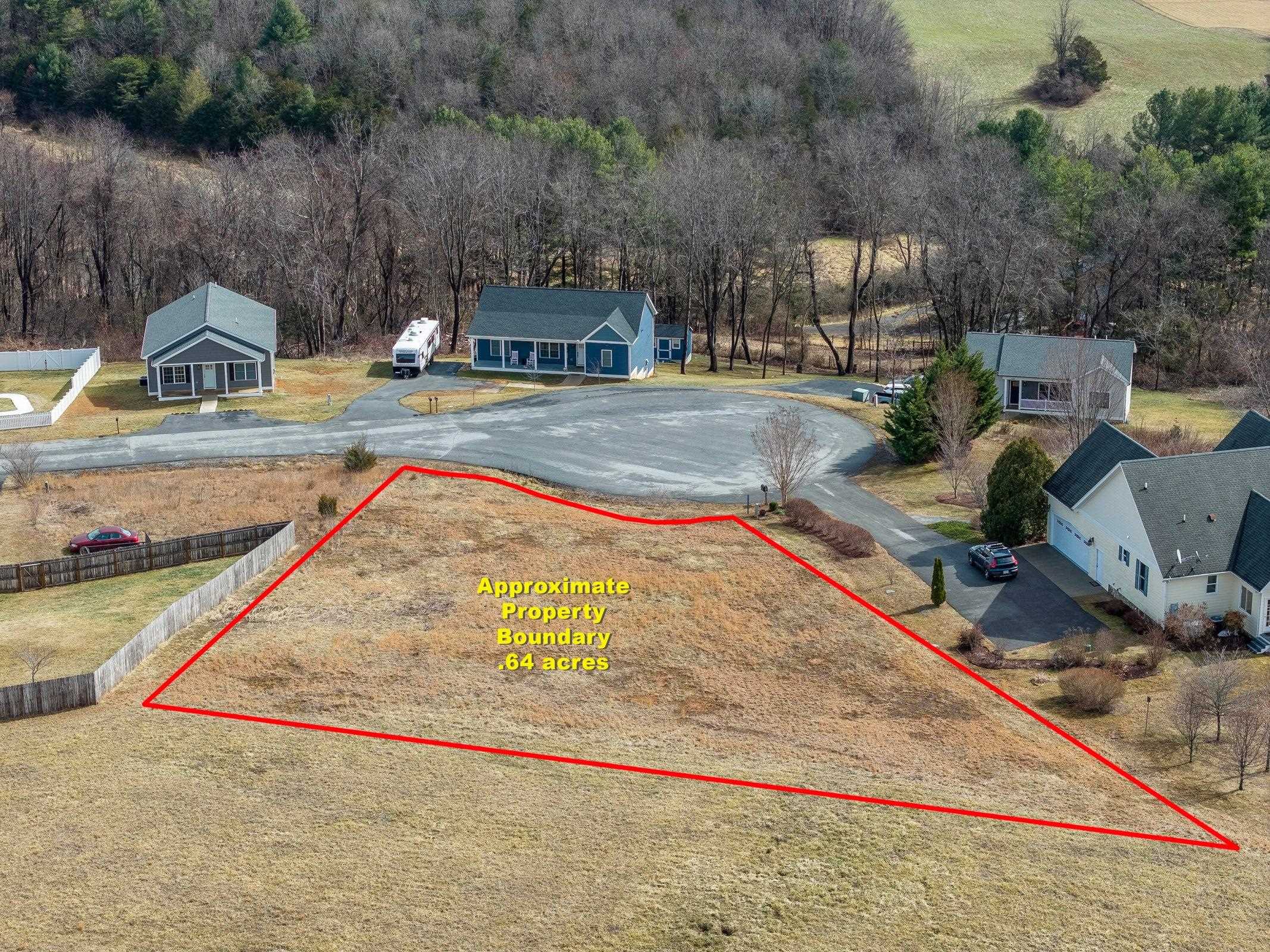 Access to Building Lot is off the cul de sac.