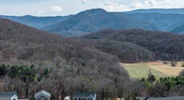 Glorious views of the Blue Ridge Mtns. .64 acres on a hill top.