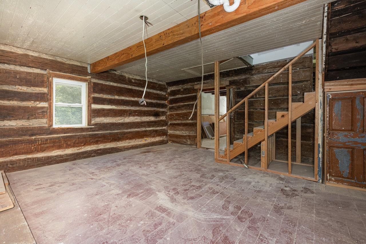 Exposed beam adds character.