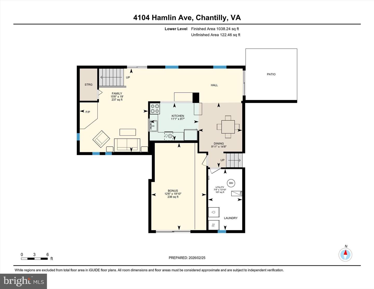 4104 HAMLIN AVE, CHANTILLY, Virginia 20151, 3 Bedrooms Bedrooms, ,2 BathroomsBathrooms,Residential,For sale,4104 HAMLIN AVE,VAFX2290026 MLS # VAFX2290026
