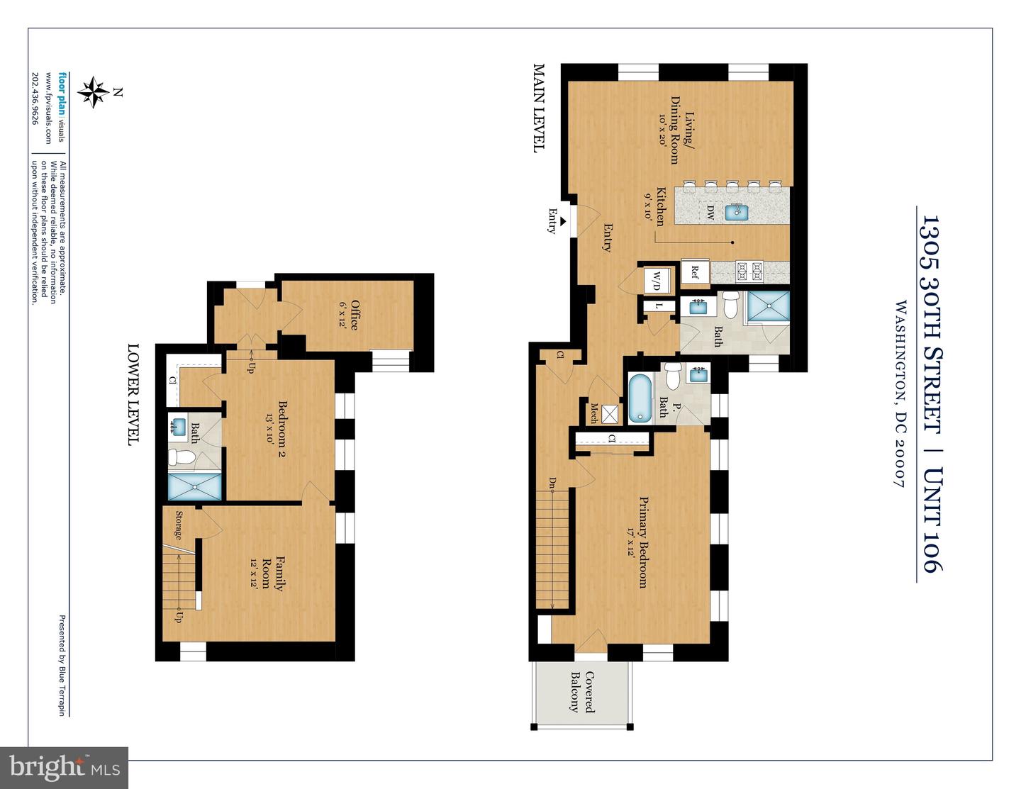 1305 30TH ST NW #106, WASHINGTON, District Of Columbia 20007, 2 Bedrooms Bedrooms, ,3 BathroomsBathrooms,Residential,For sale,1305 30TH ST NW #106,DCDC2230536 MLS # DCDC2230536