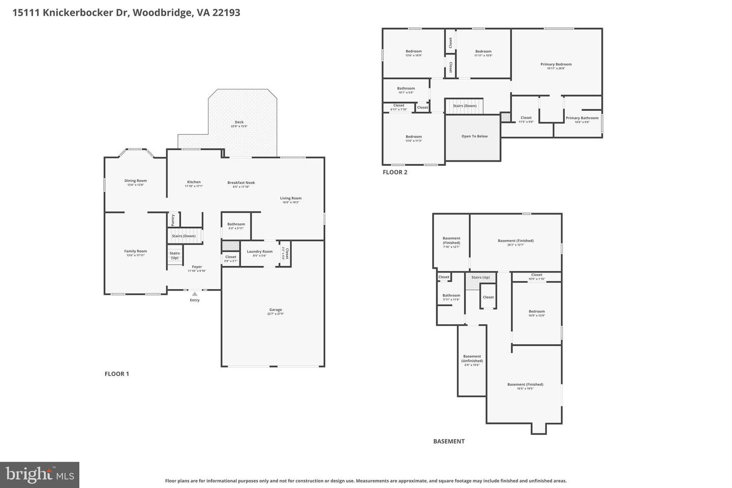15111 KNICKERBOCKER DR, WOODBRIDGE, Virginia 22193, 5 Bedrooms Bedrooms, ,3 BathroomsBathrooms,Residential,For sale,15111 KNICKERBOCKER DR,VAPW2113238 MLS # VAPW2113238