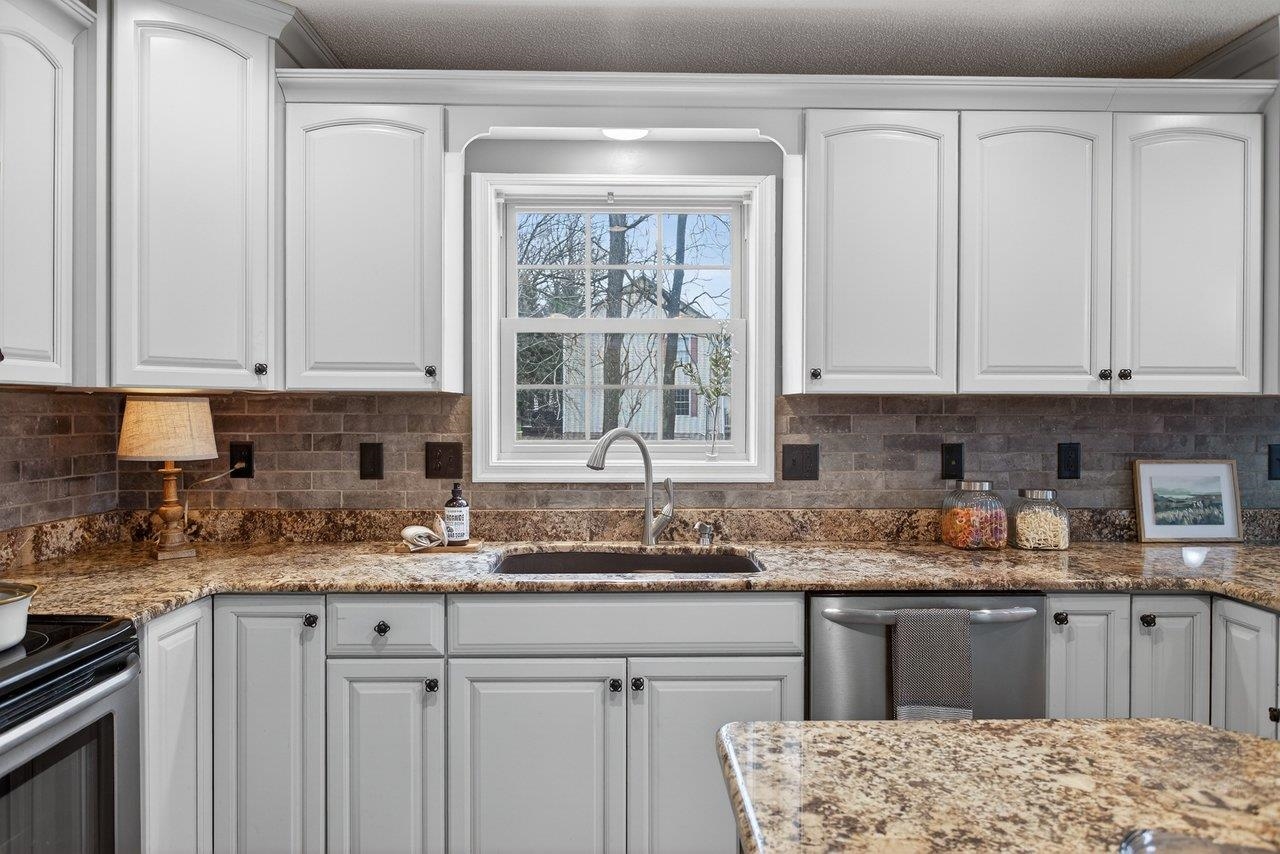 *cabinets brighten the kitchen