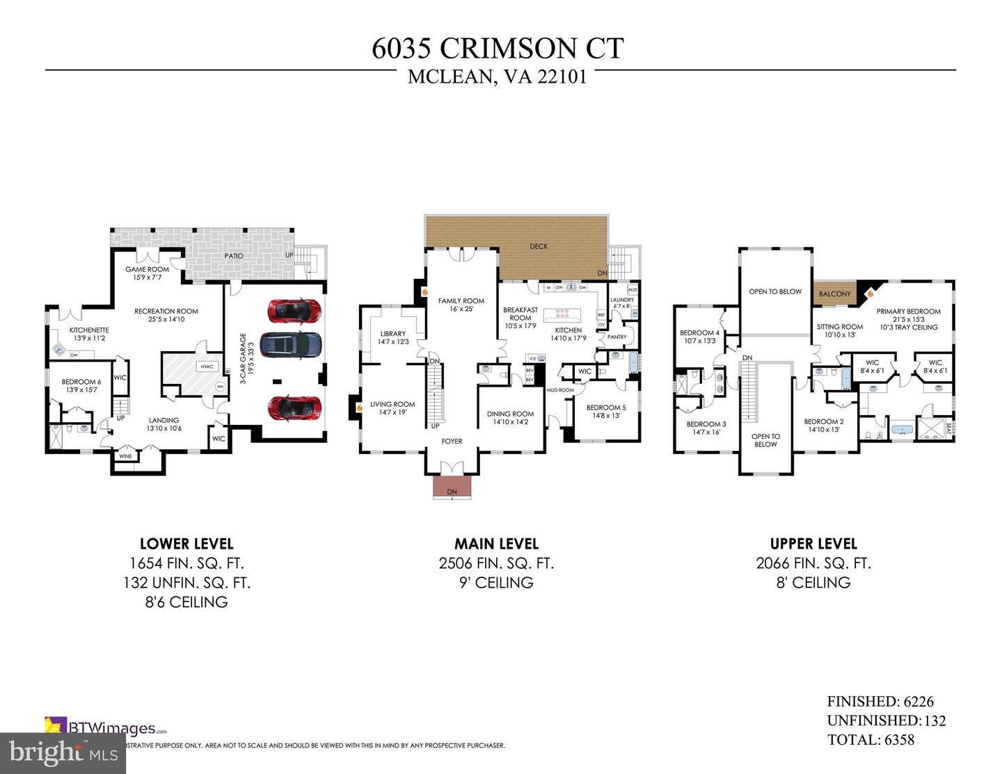 6035 CRIMSON CT, MCLEAN, Virginia 22101, 6 Bedrooms Bedrooms, ,5 BathroomsBathrooms,Residential,For sale,6035 CRIMSON CT,VAFX2278864 MLS # VAFX2278864