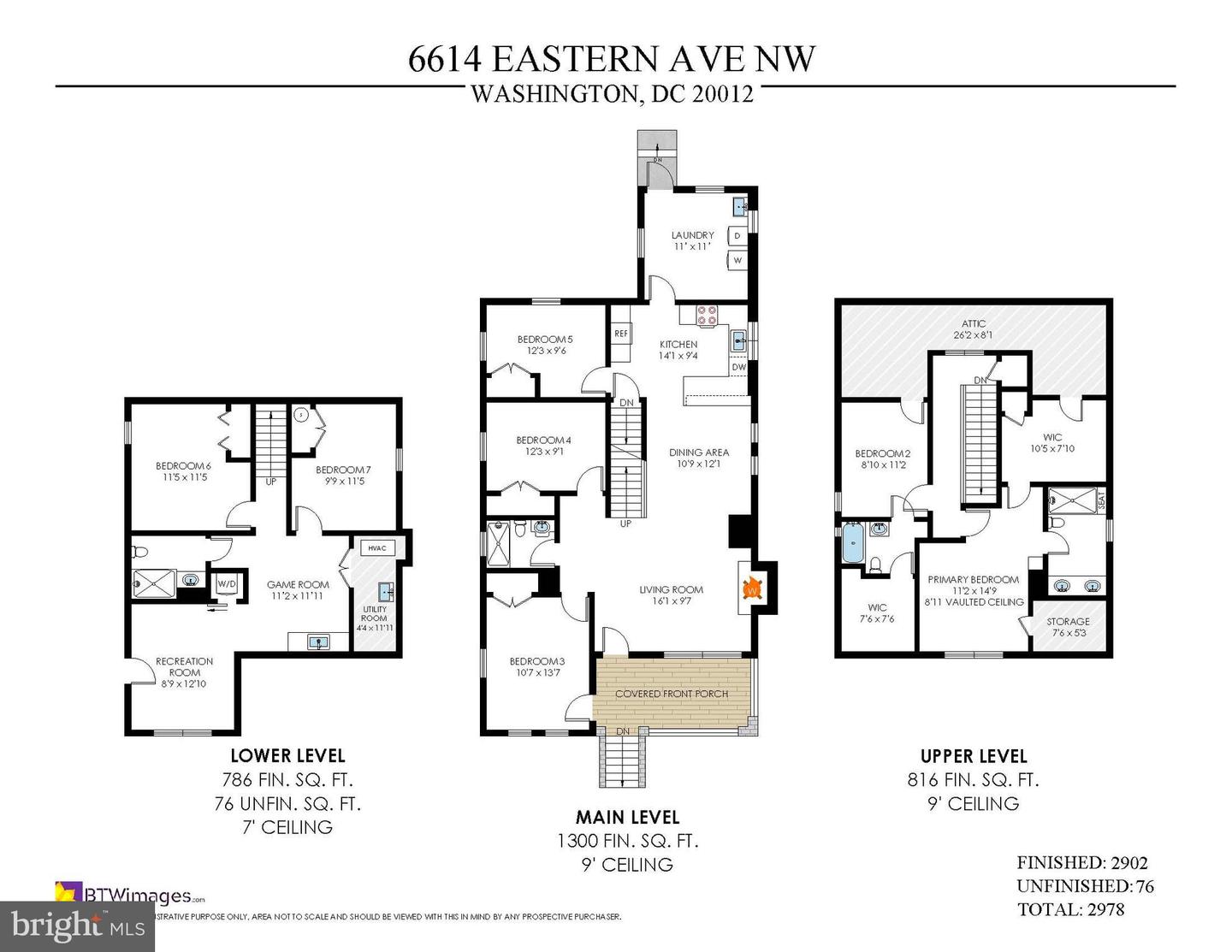 6614 EASTERN AVE NW, WASHINGTON, District Of Columbia 20012, 7 Bedrooms Bedrooms, ,4 BathroomsBathrooms,Residential,For sale,6614 EASTERN AVE NW,DCDC2244506 MLS # DCDC2244506