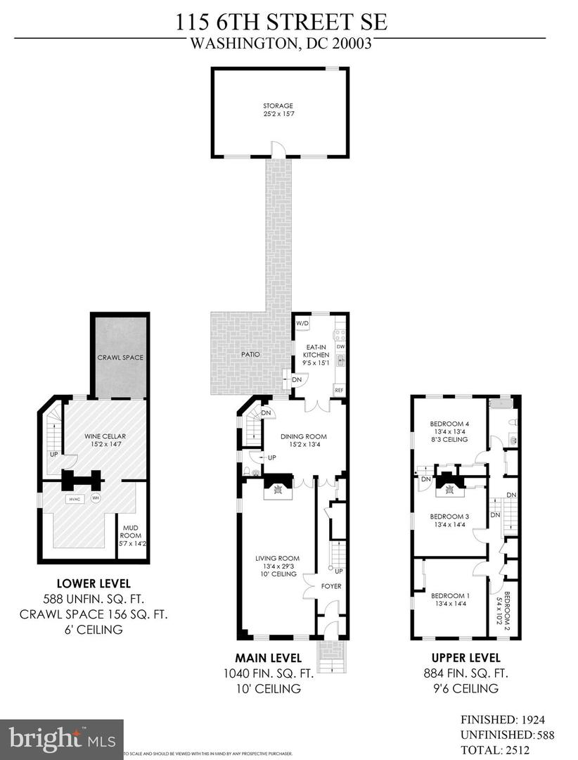 115 6TH ST SE, WASHINGTON, District Of Columbia 20003, 4 Bedrooms Bedrooms, ,1 BathroomBathrooms,Residential,For sale,115 6TH ST SE,DCDC2247632 MLS # DCDC2247632