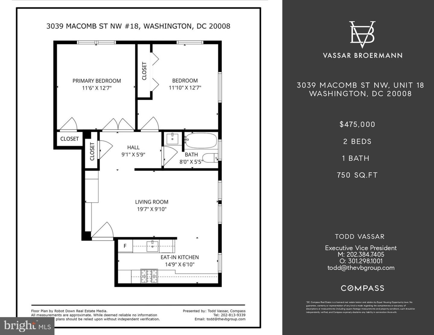 3039 MACOMB ST NW #18, WASHINGTON, District Of Columbia 20008, 2 Bedrooms Bedrooms, ,1 BathroomBathrooms,Residential,For sale,3039 MACOMB ST NW #18,DCDC2235616 MLS # DCDC2235616