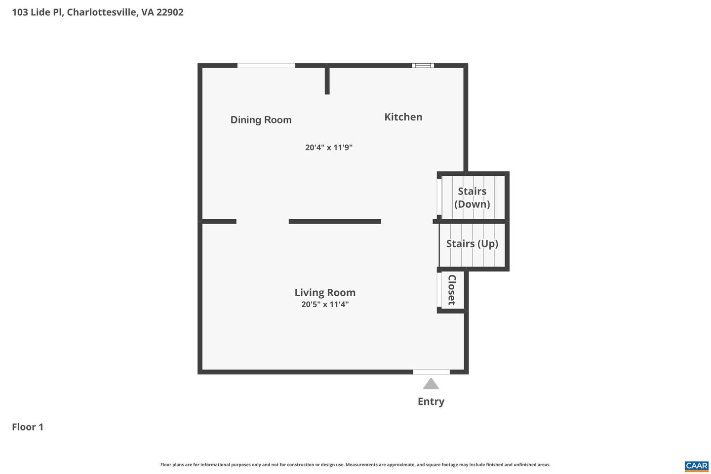 103 LIDE PL, CHARLOTTESVILLE, Virginia 22902, 3 Bedrooms Bedrooms, ,2 BathroomsBathrooms,Residential,For sale,103 LIDE PL,673820 MLS # 673820