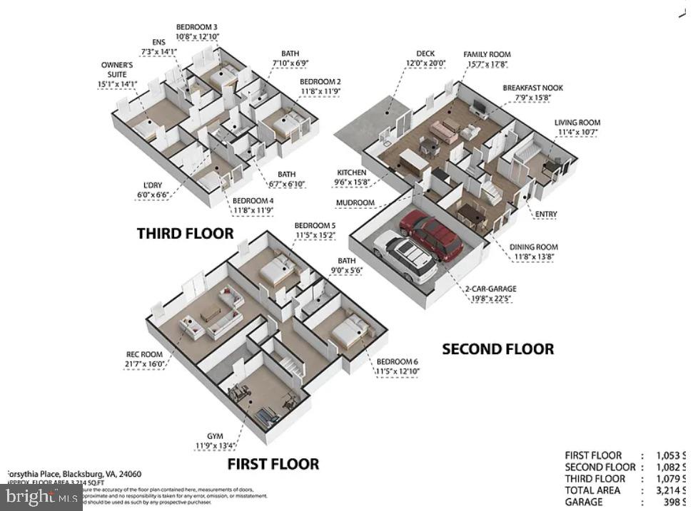 5019 FORSYTHIA PL, BLACKSBURG, Virginia 24060, 5 Bedrooms Bedrooms, 10 Rooms Rooms,4 BathroomsBathrooms,Residential,For sale,5019 FORSYTHIA PL,VAMV2000052 MLS # VAMV2000052