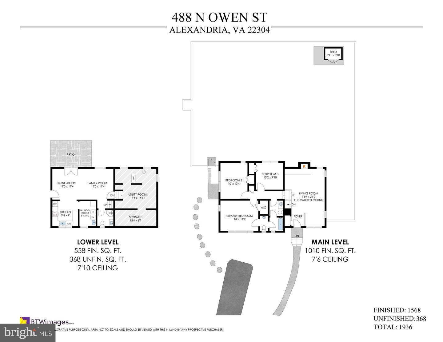 488 N OWEN ST, ALEXANDRIA, Virginia 22304, 3 Bedrooms Bedrooms, 6 Rooms Rooms,2 BathroomsBathrooms,Residential,For sale,488 N OWEN ST,VAAX2053930 MLS # VAAX2053930
