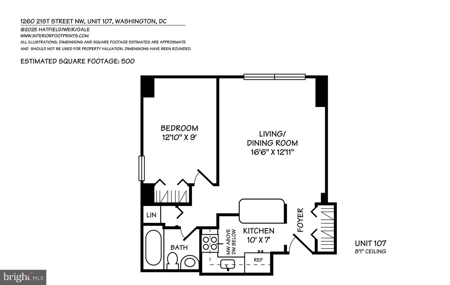 1260 21ST ST NW #107, WASHINGTON, District Of Columbia 20036, 1 Bedroom Bedrooms, ,1 BathroomBathrooms,Residential,For sale,1260 21ST ST NW #107,DCDC2249078 MLS # DCDC2249078