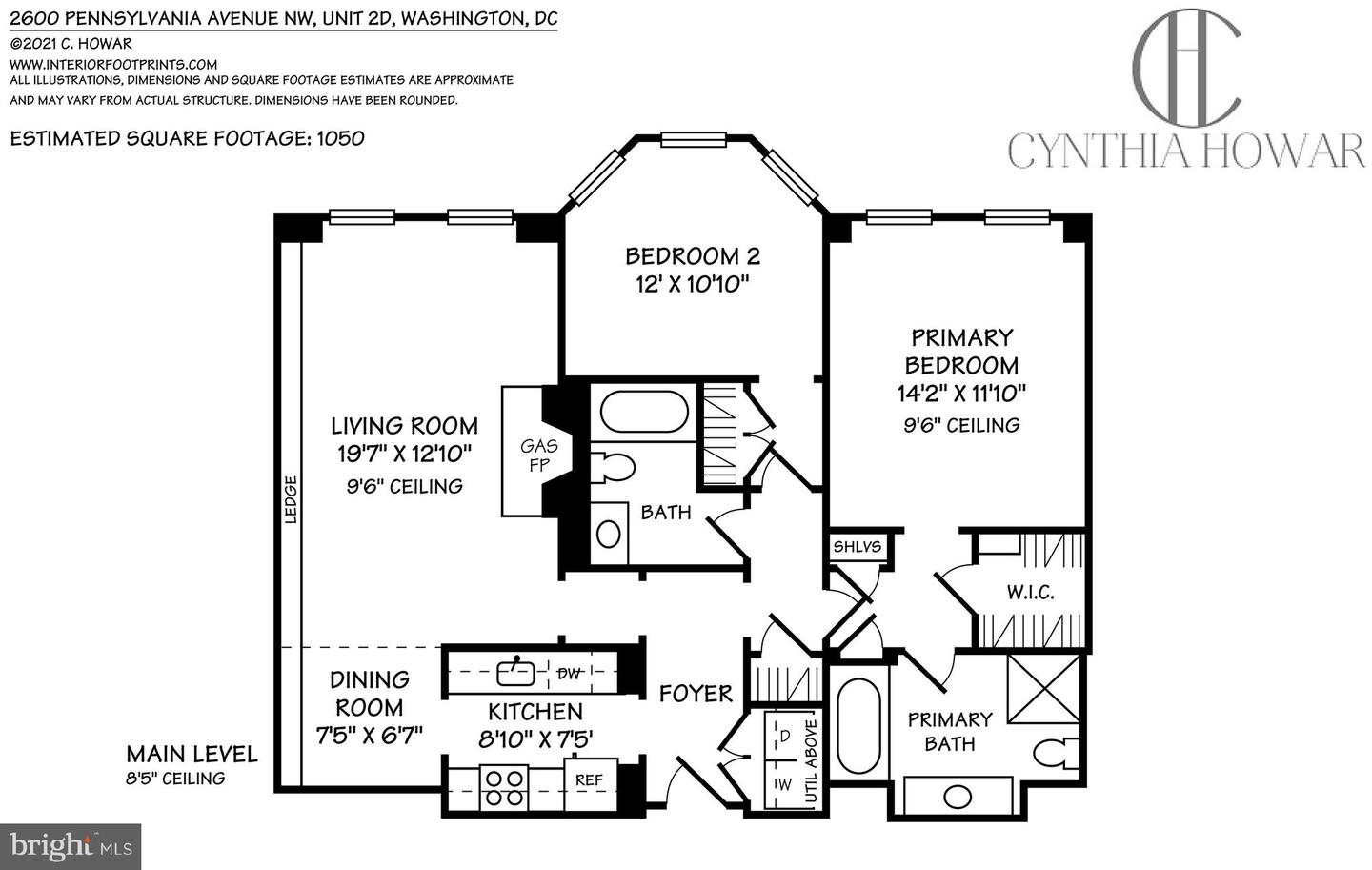 2600 PENNSYLVANIA AVE NW #2D, WASHINGTON, District Of Columbia 20037, 2 Bedrooms Bedrooms, ,2 BathroomsBathrooms,Residential,For sale,2600 PENNSYLVANIA AVE NW #2D,DCDC2243632 MLS # DCDC2243632
