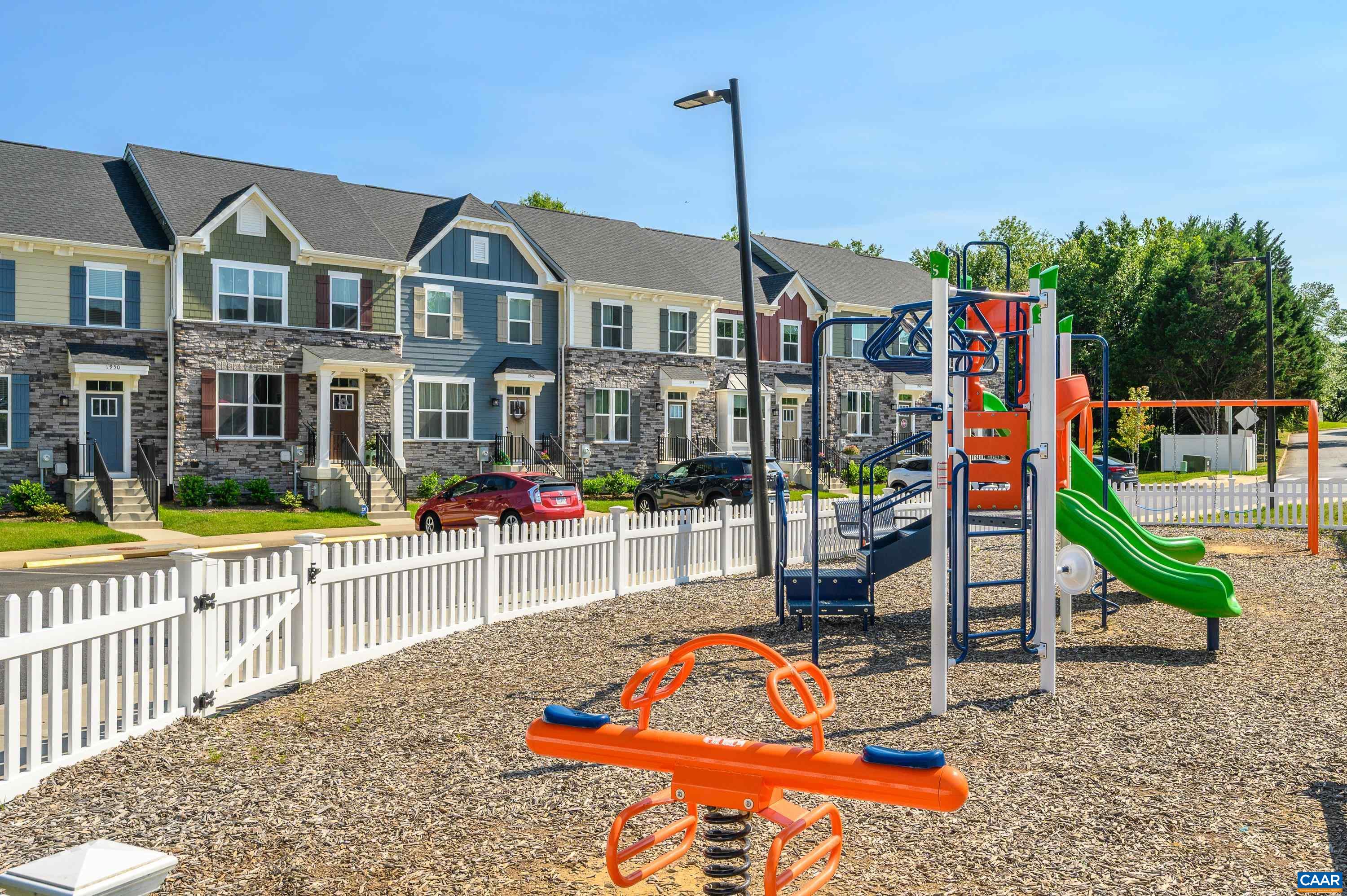 Playground located nearby, part of the neighborhood amenities and perfect for outdoor recreation.