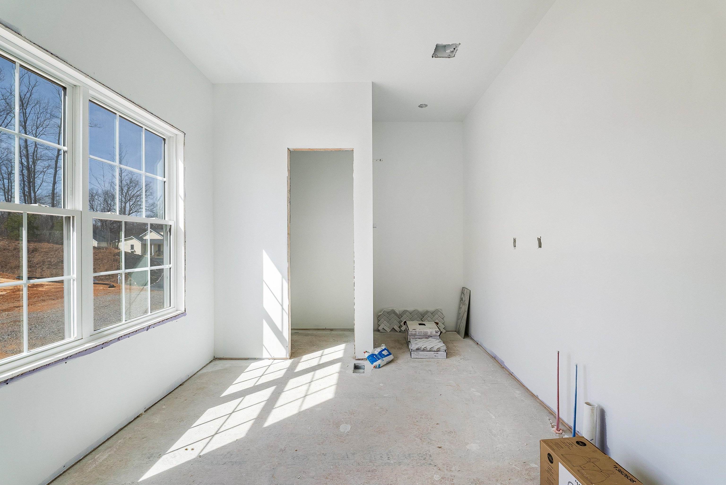 Walk-in Tile Shower, Seperate Toilet Room, Double-Bowl Vanities