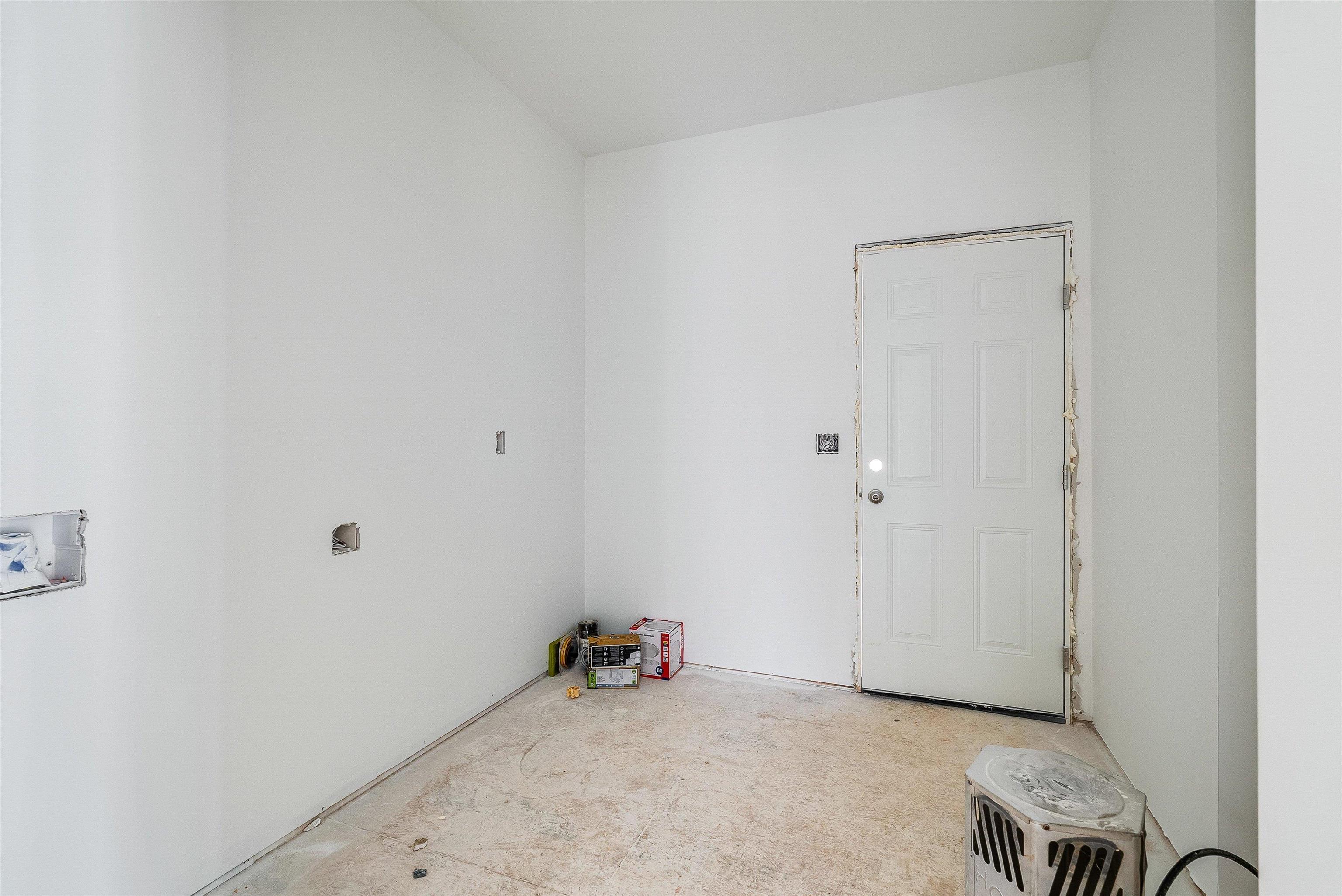 Washer/Dryer Hookups And Utility Sink/Cabinet