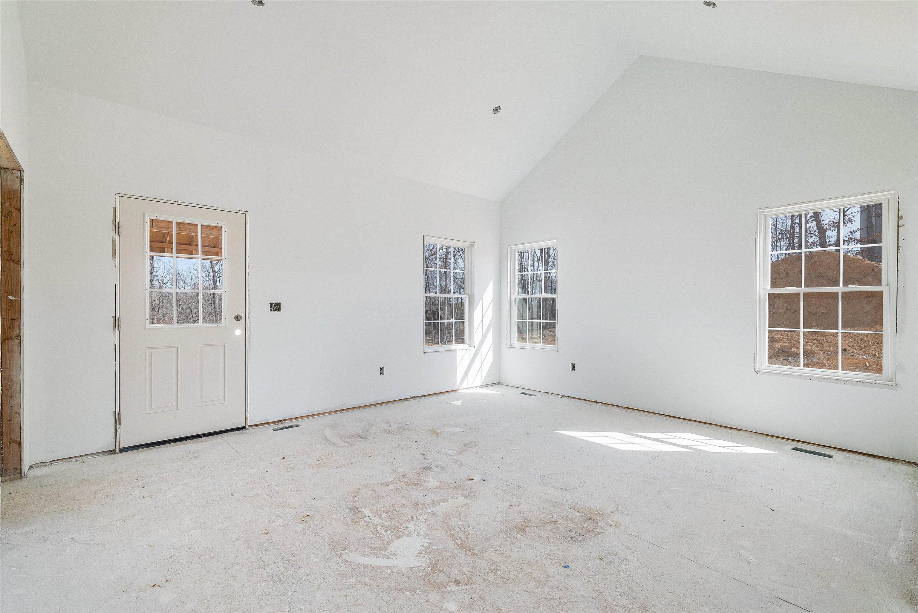 Private Entry To Composite Deck, Vaulted Ceiling