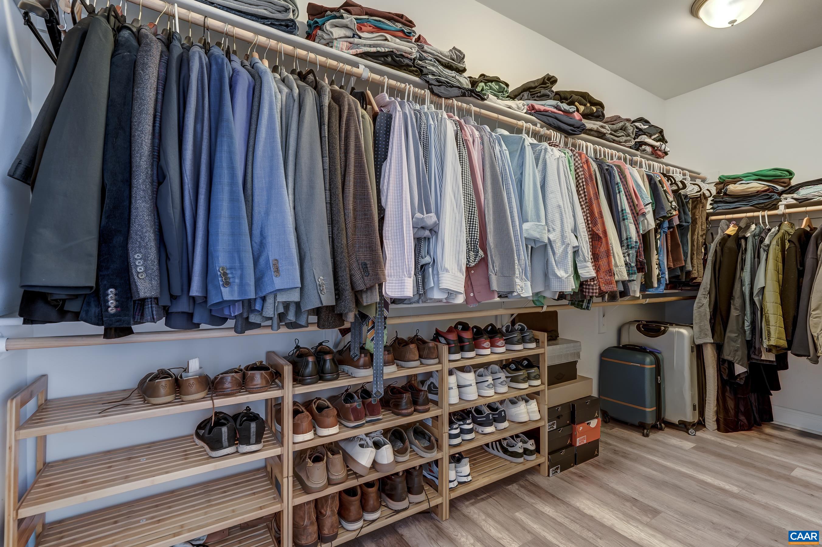 Second custom walk-in closet.