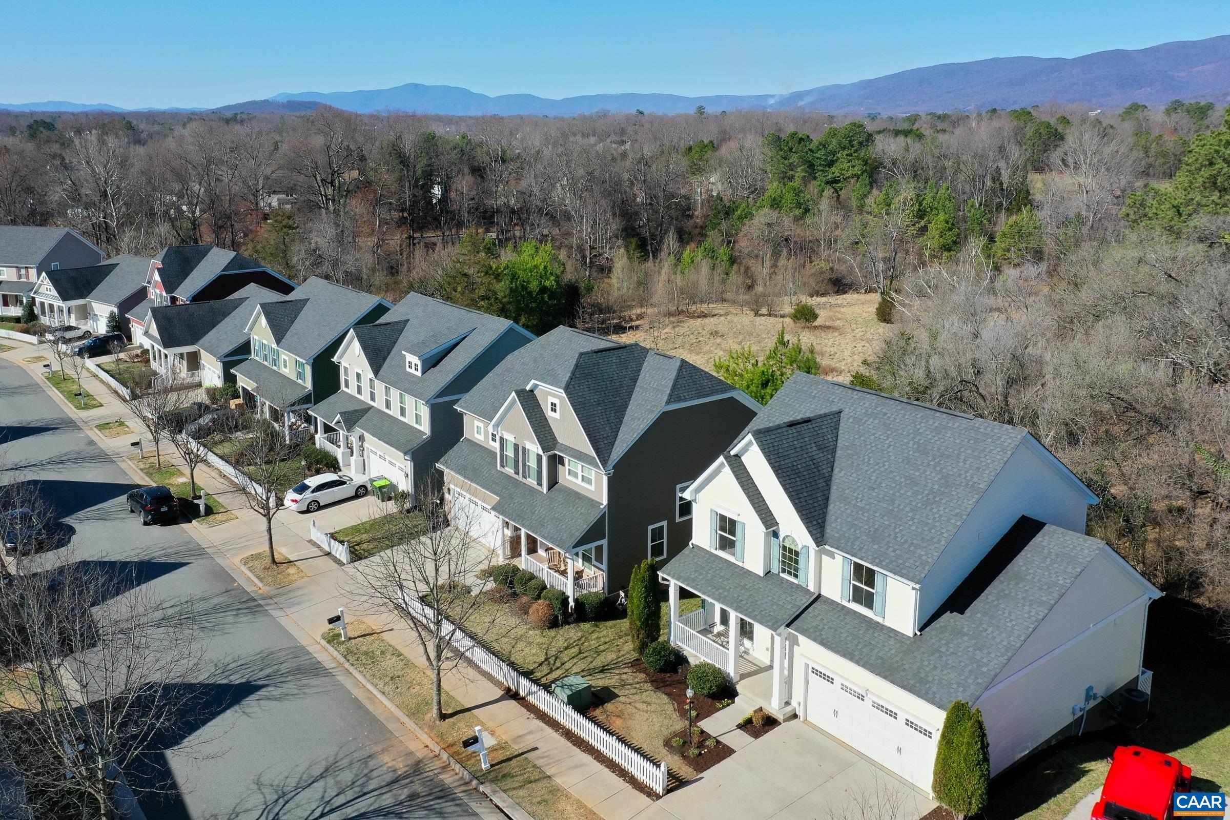 Walkable neighborhood adjoins community trails with access to Crozet Park!