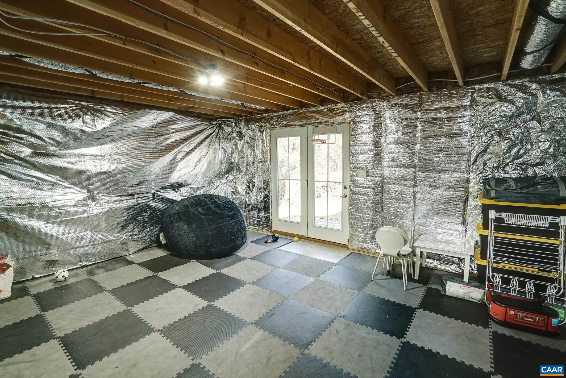 Unfinished basement offers expansion potential
