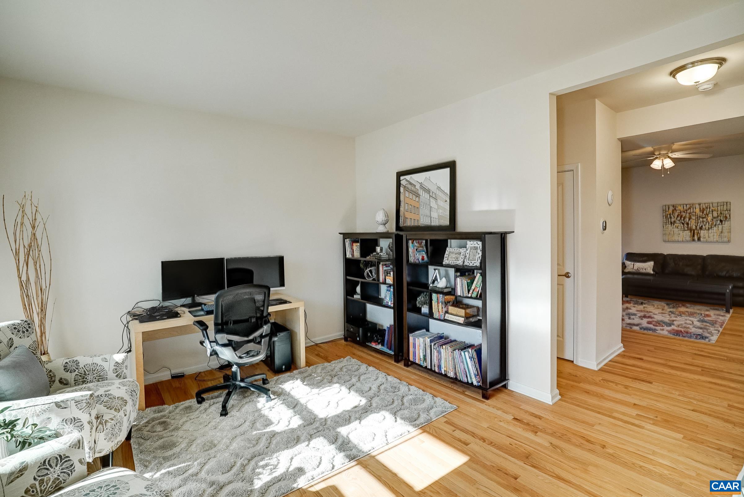 Flexible front room could be a home office, formal living room or dining room.