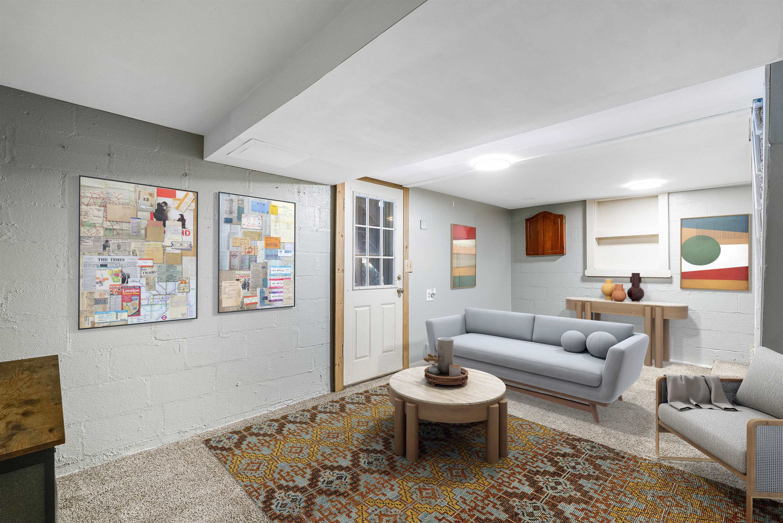 Virtual Staging for the walkout basement
