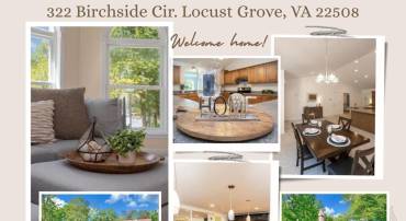 322 BIRCHSIDE CIR, LOCUST GROVE, Virginia 22508, 4 Bedrooms Bedrooms, ,4 BathroomsBathrooms,Residential,322 BIRCHSIDE CIR,VAOR2013416 MLS # VAOR2013416