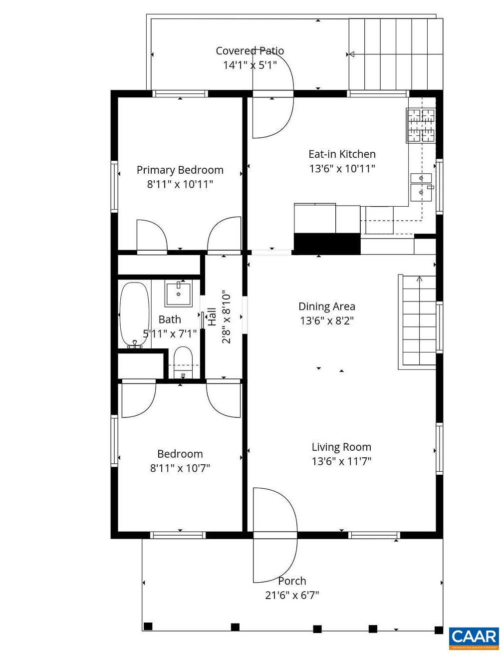 526 CAROLINE AVE, CHARLOTTESVILLE, Virginia 22902, 2 Bedrooms Bedrooms, ,1 BathroomBathrooms,Residential,526 CAROLINE AVE,674304 MLS # 674304