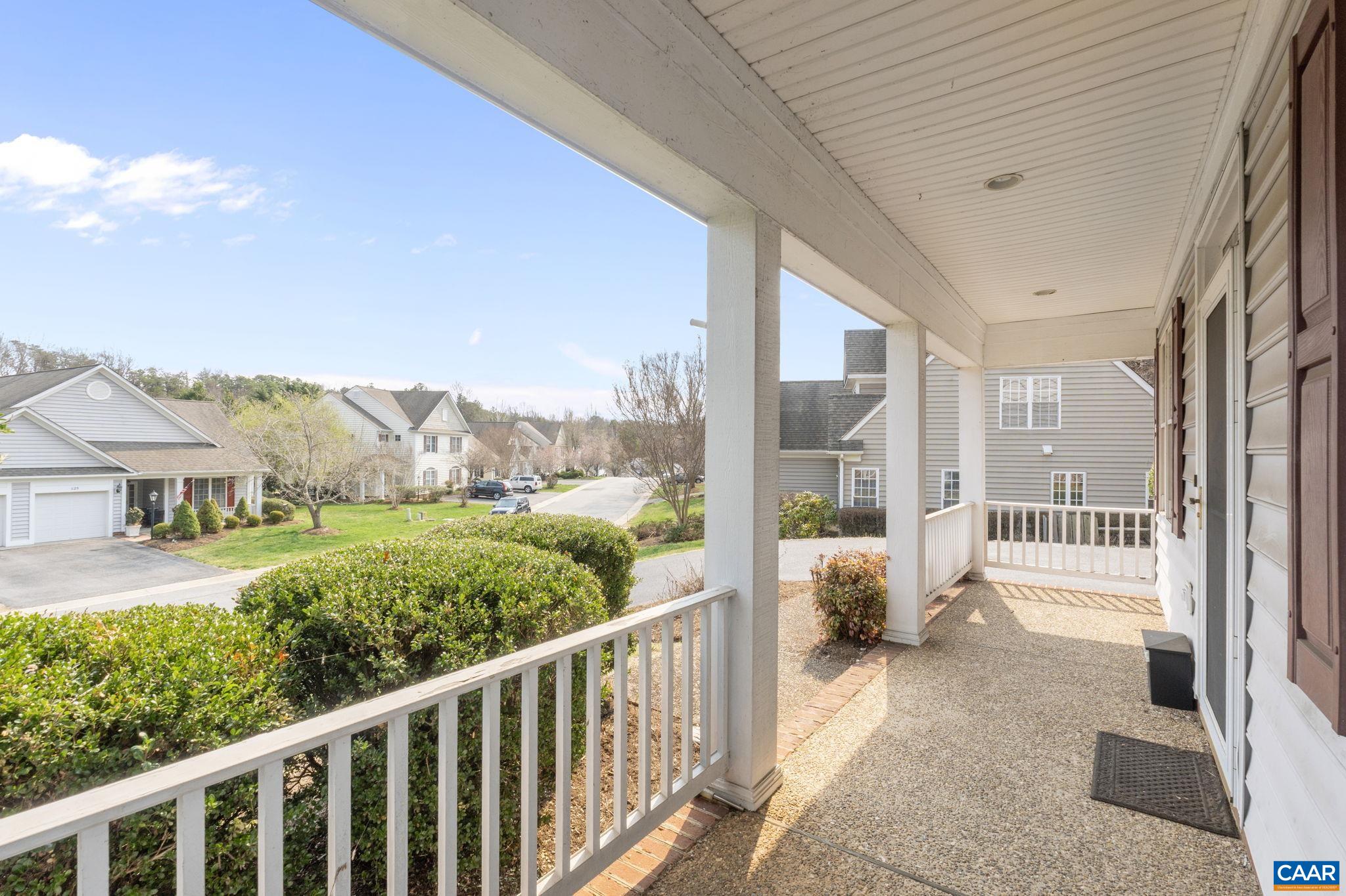 Long covered front porch.