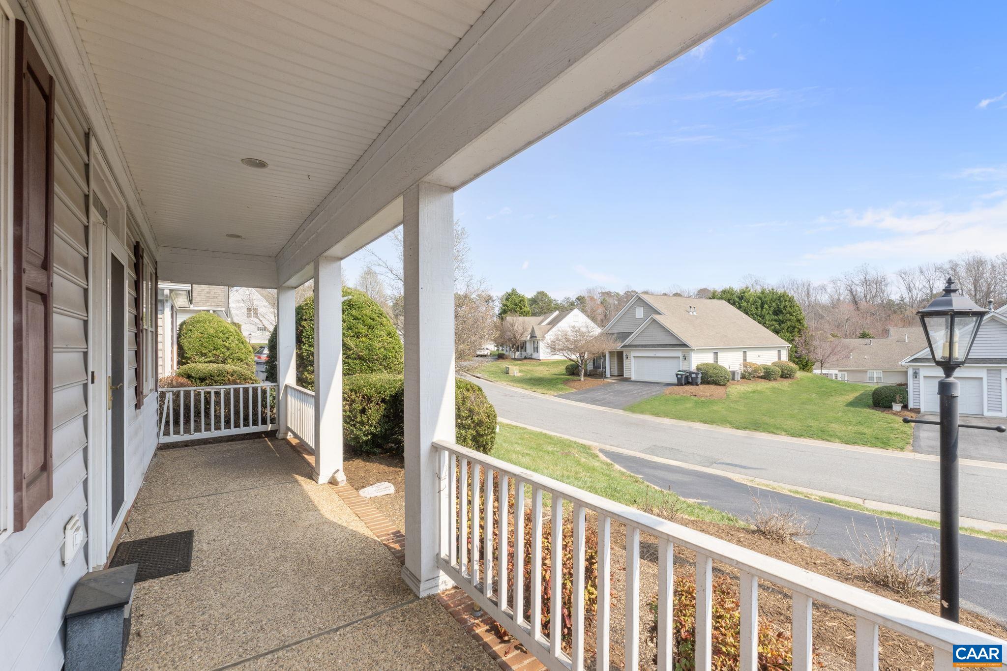 Long comfortable front porch.