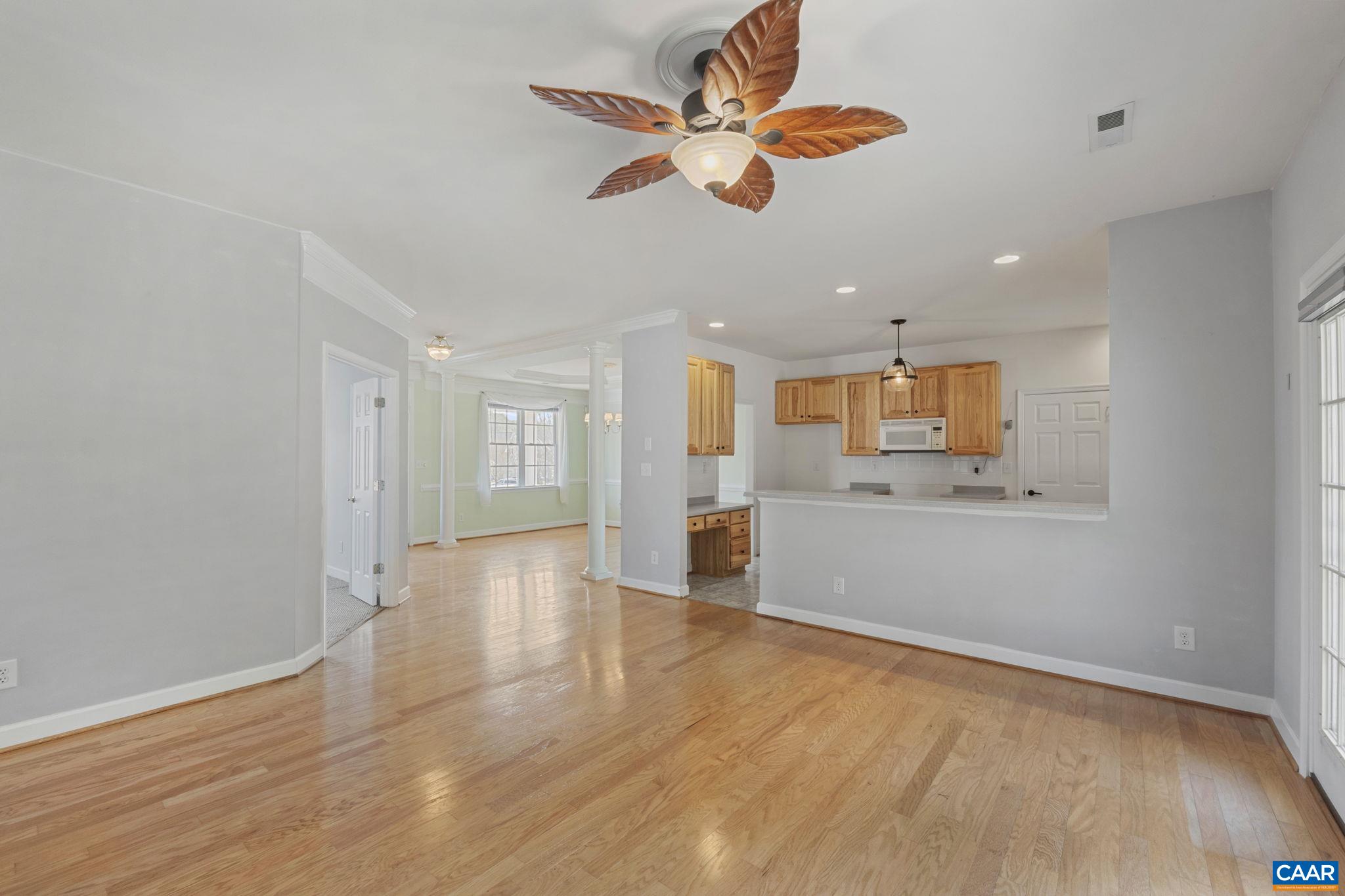Looking back towards the kitchen and breakfast bar.