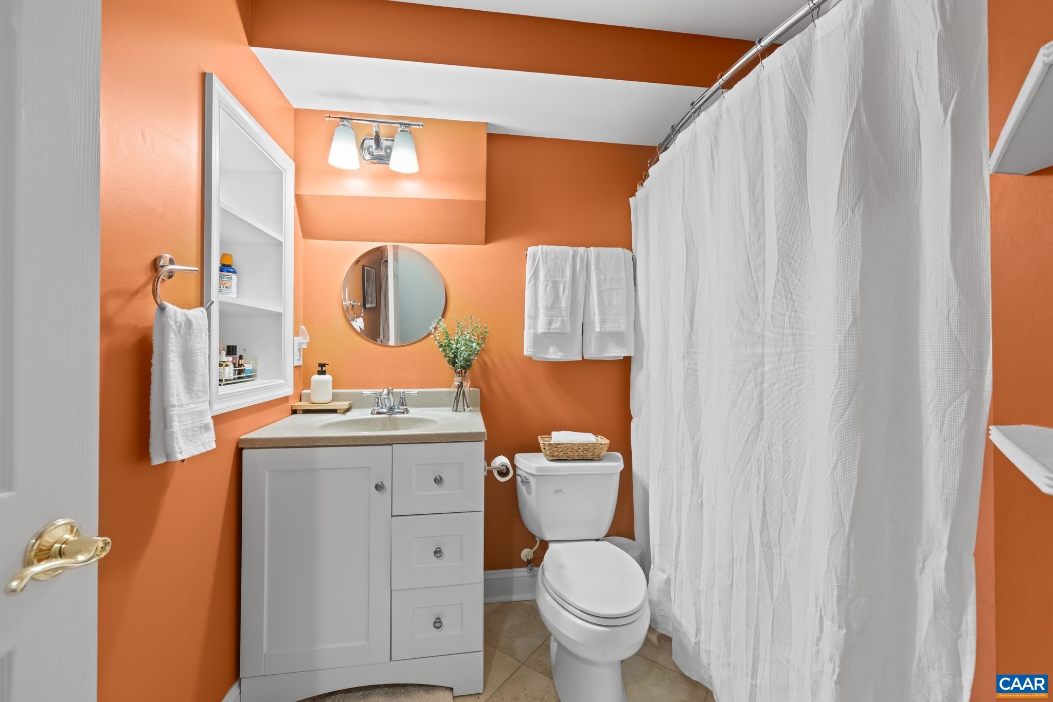 Full bath in the basement in-law or teen suite.