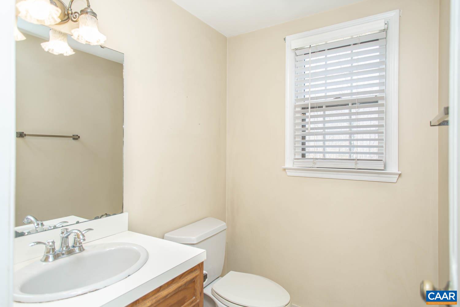 Half-bath on the main level.