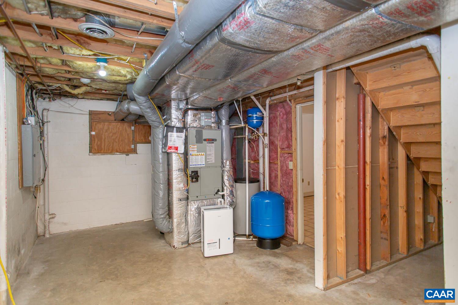 Unfinished storage/utility space.