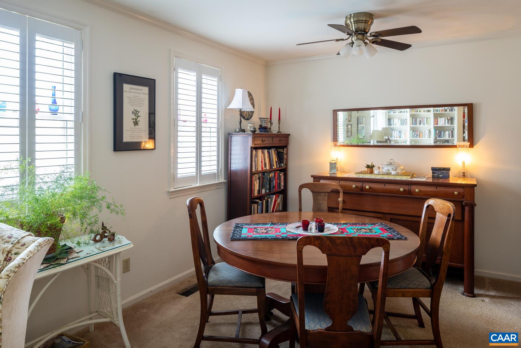 Custom shutters on all windows