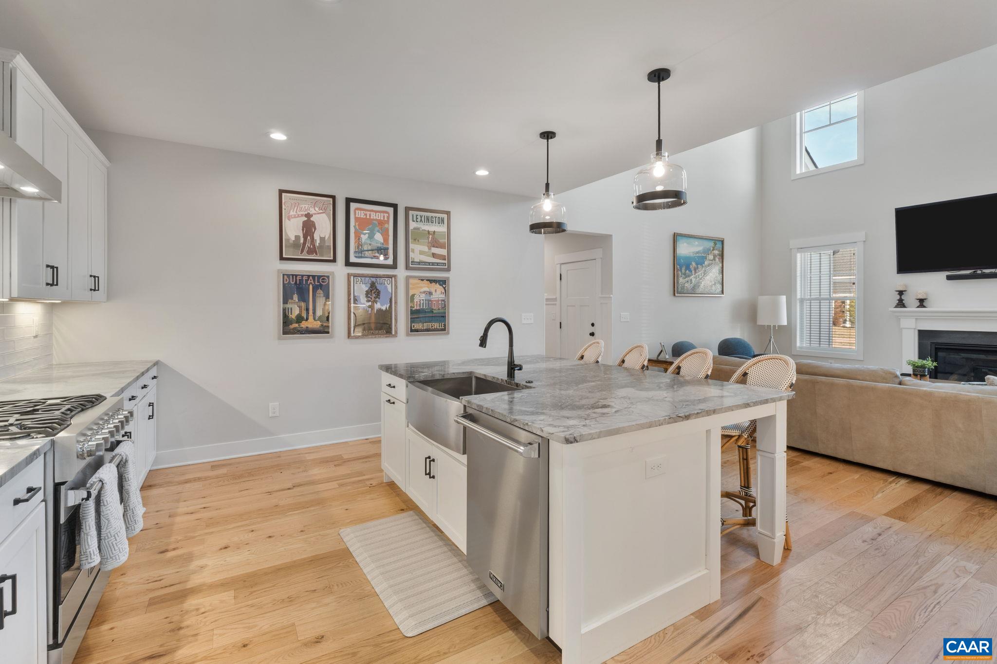 Including a 6 burner commercial range