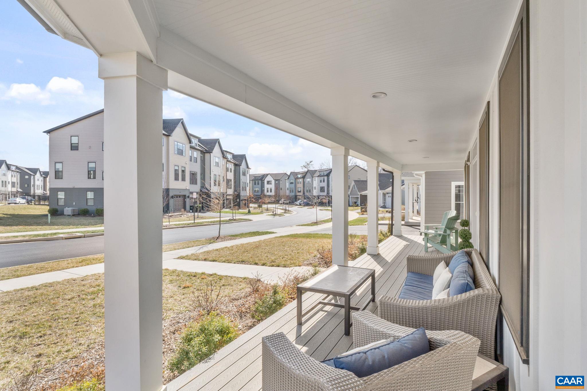 8' Deep wrap around front porch