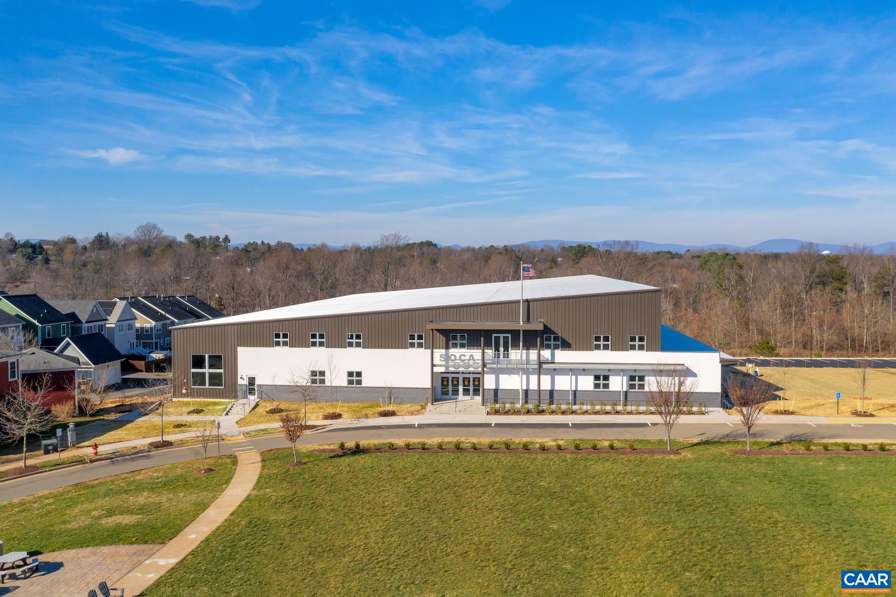 Soccer Organization Charlottesville Area's indoor facility located in the Belvedere Neighborhood