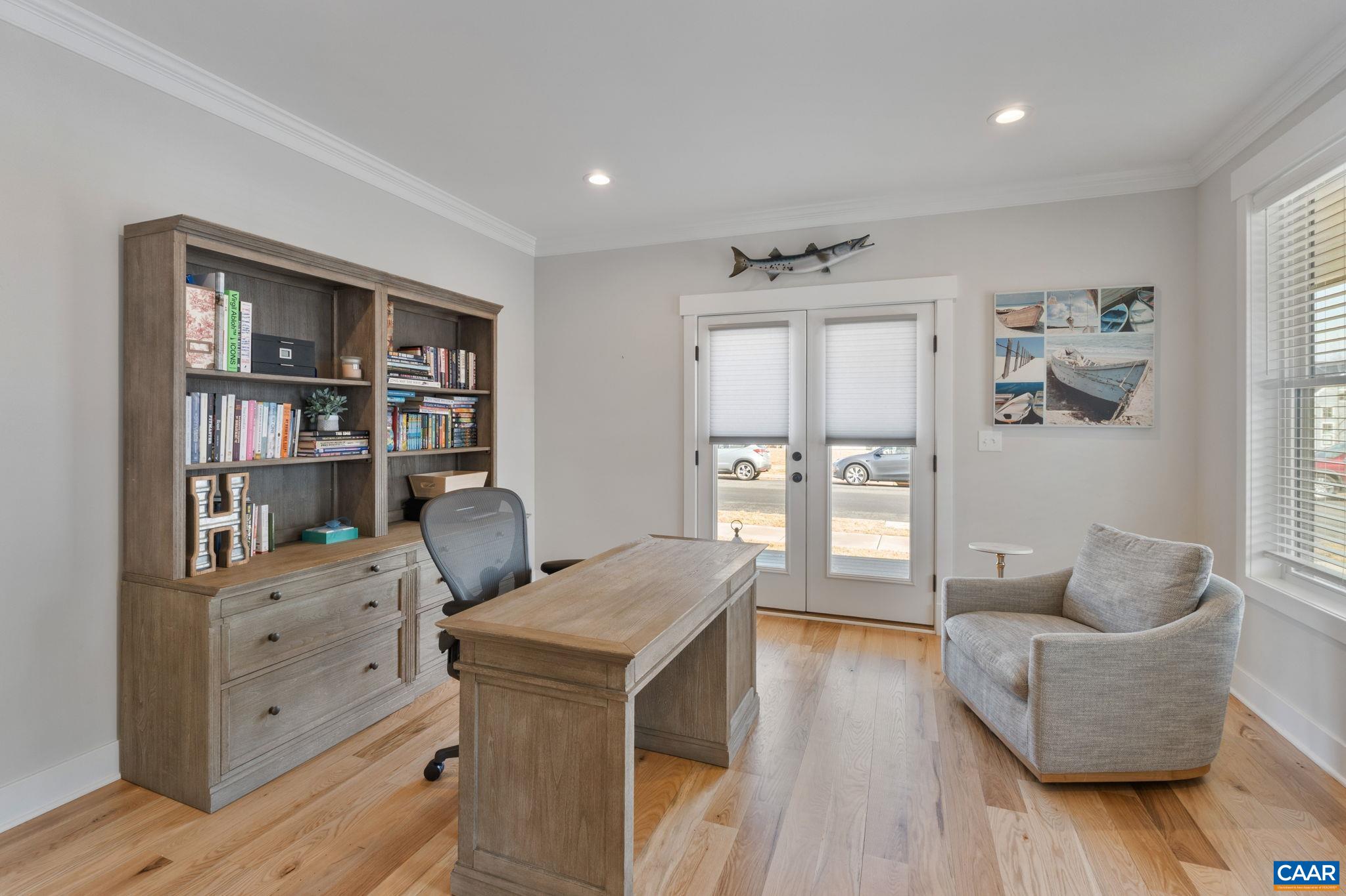 Studey/ office opens to 8' deep wraparound porch