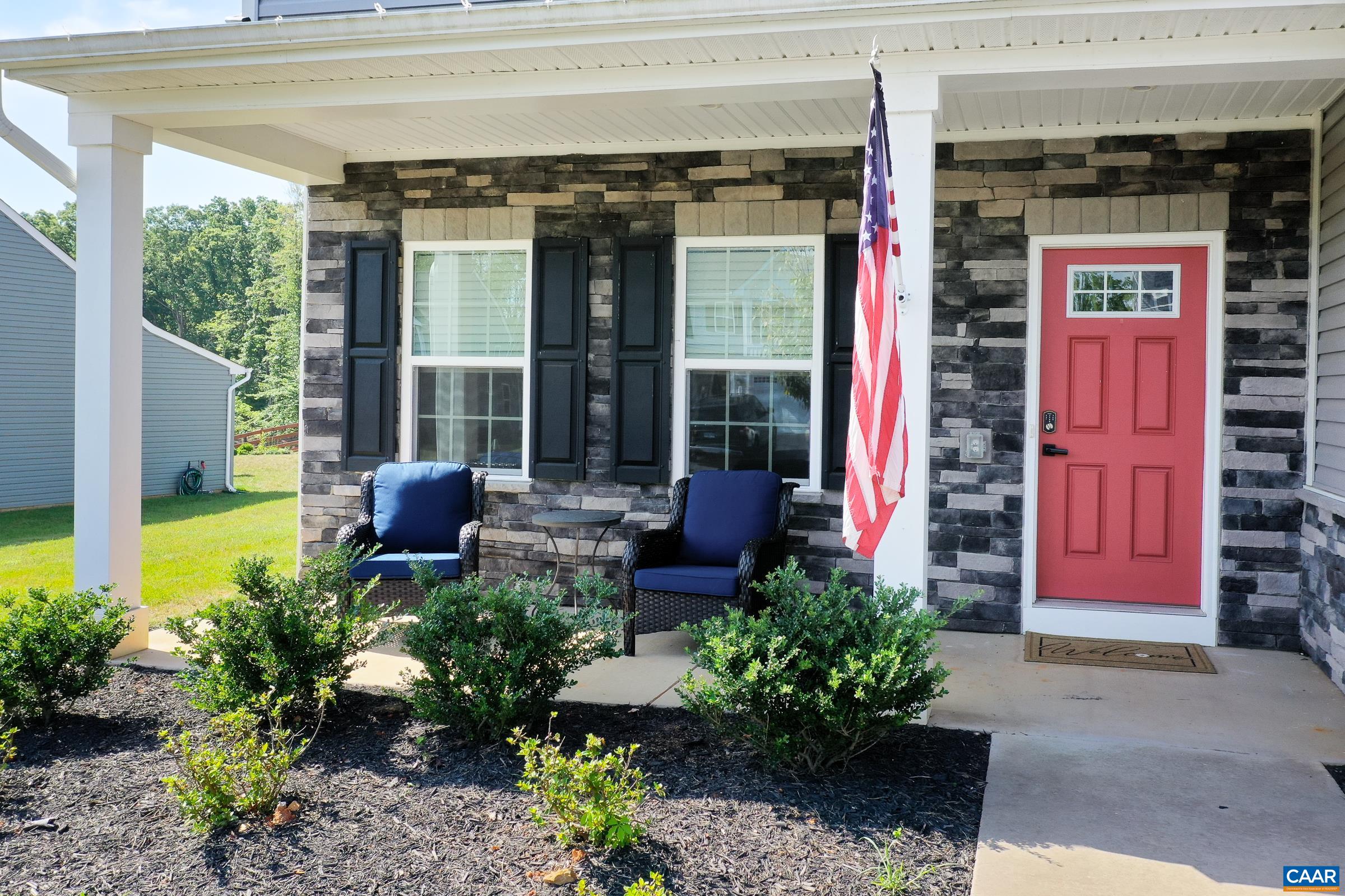 Welcoming front porch. Welcoming front porch.