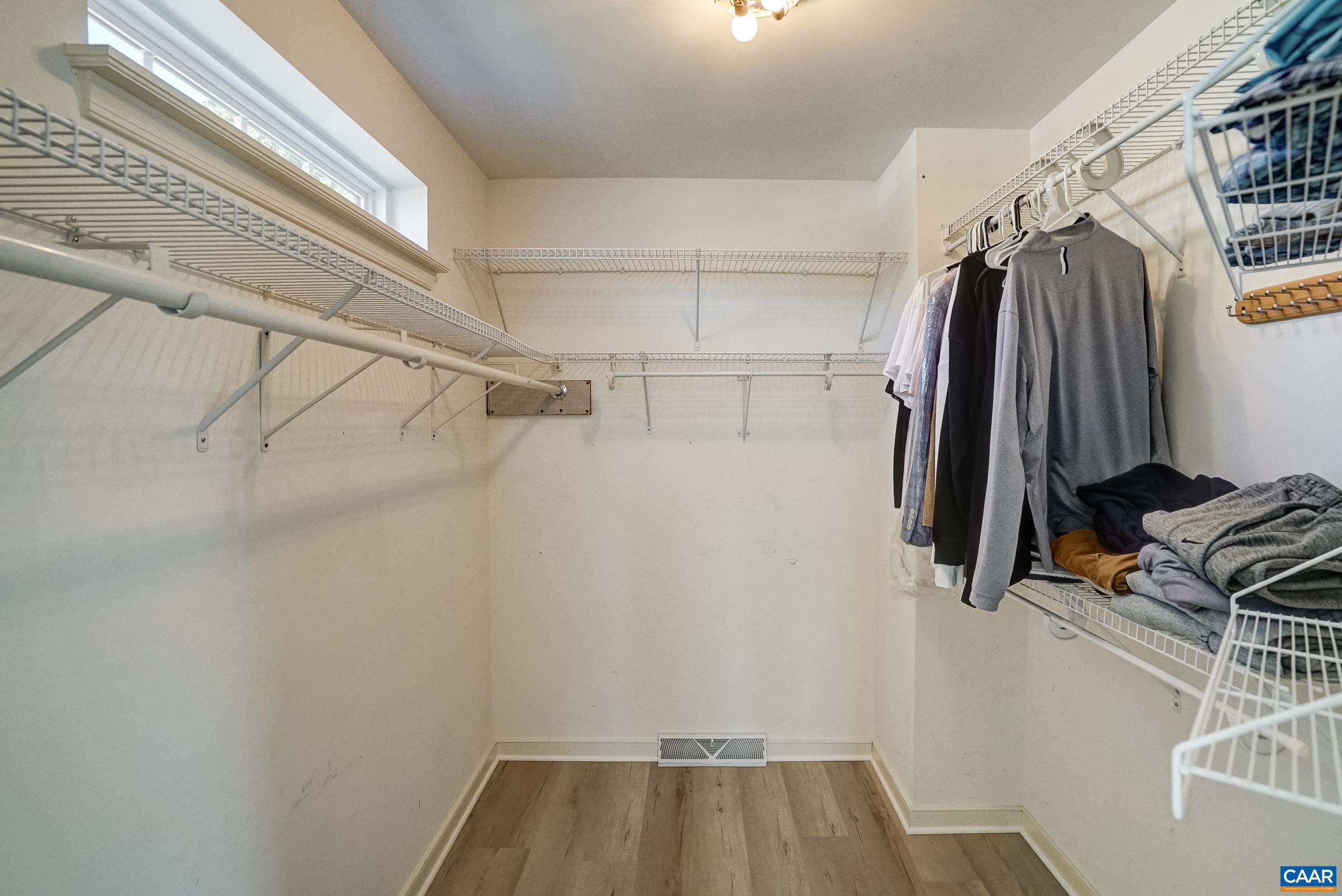 Walk in closet. Walk in closet.