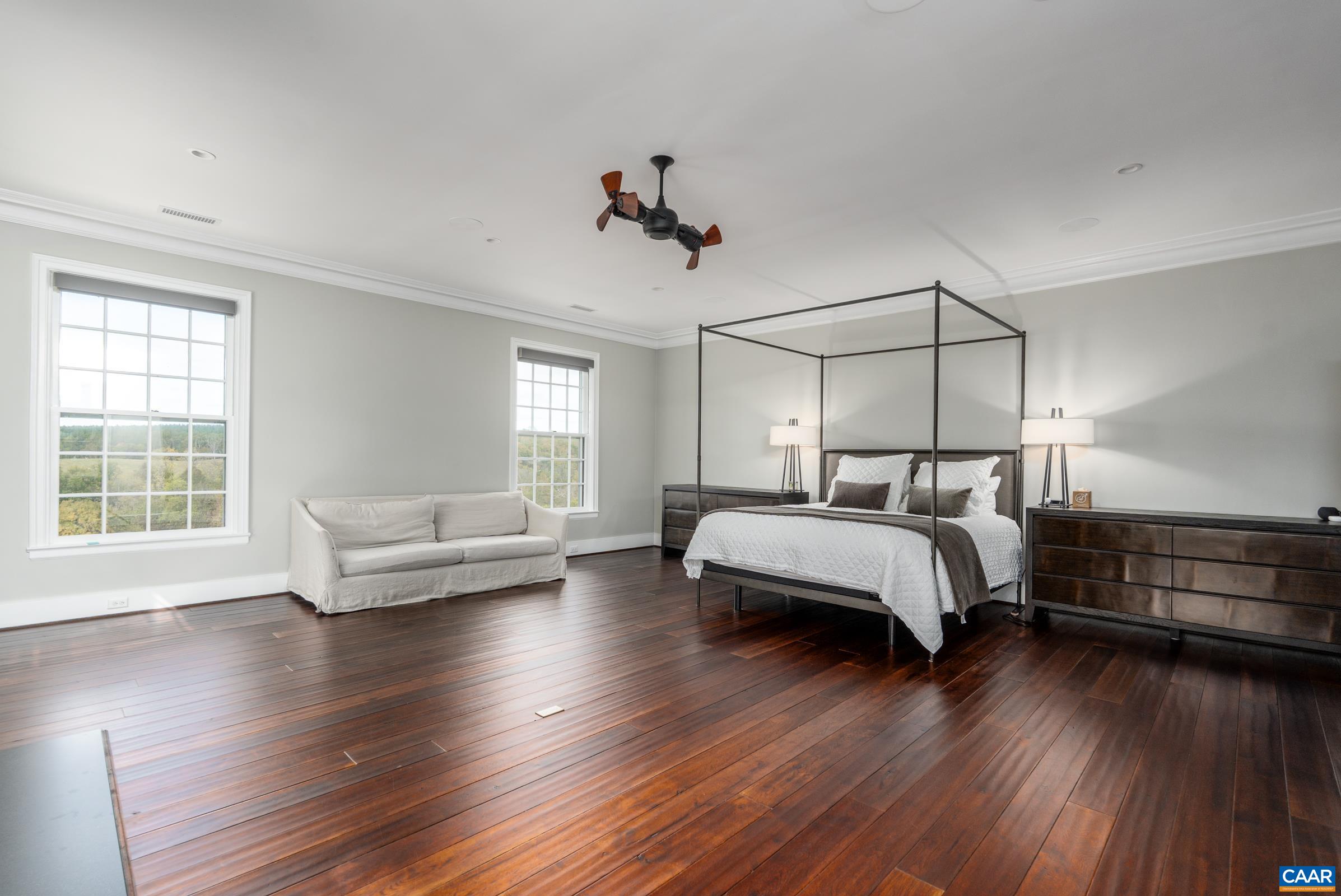 With plenty of natural light and room for a seating area.