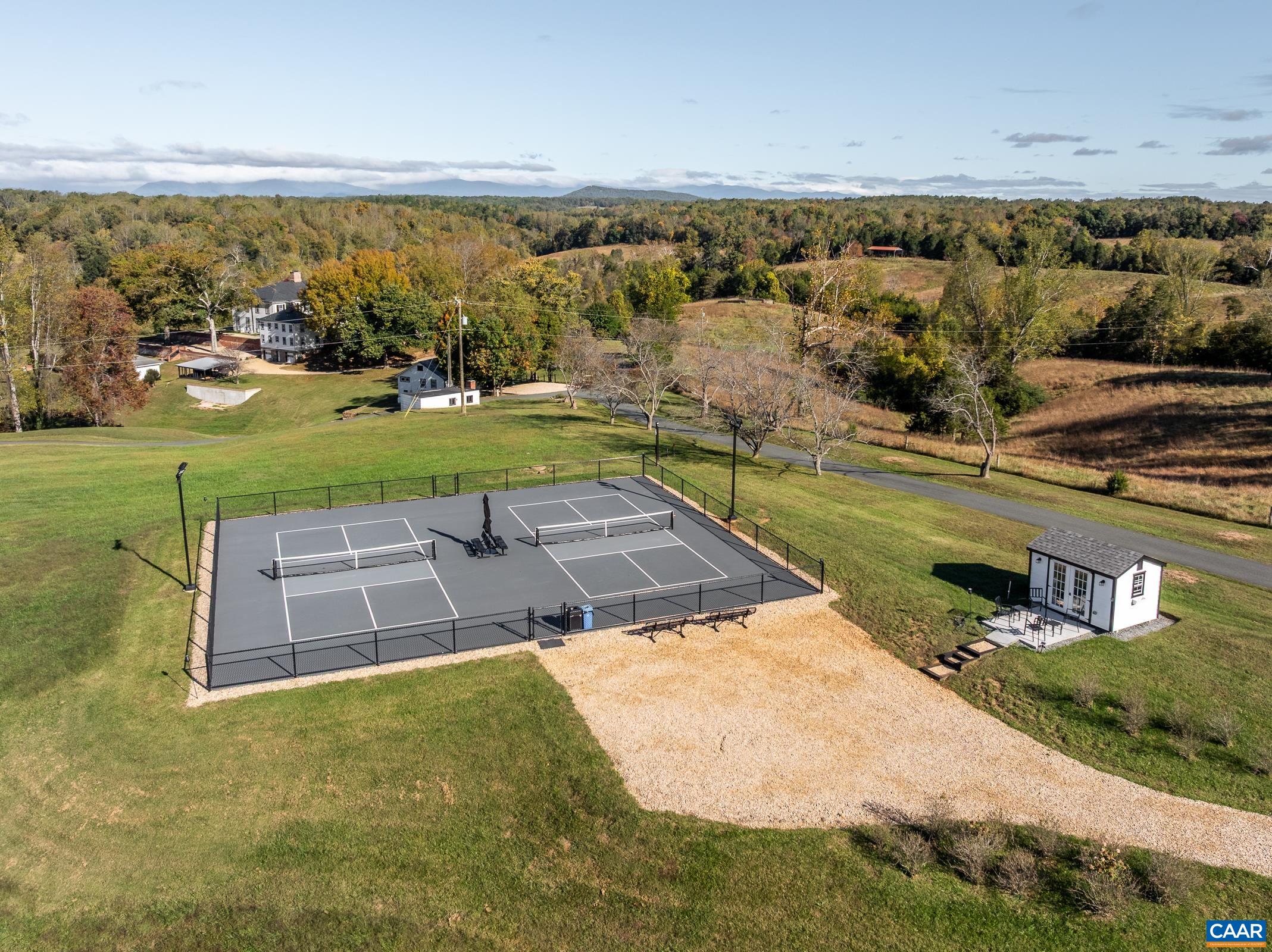 Fully Lighted Regulation Pickleball courts with equipment shed and high speed internet.