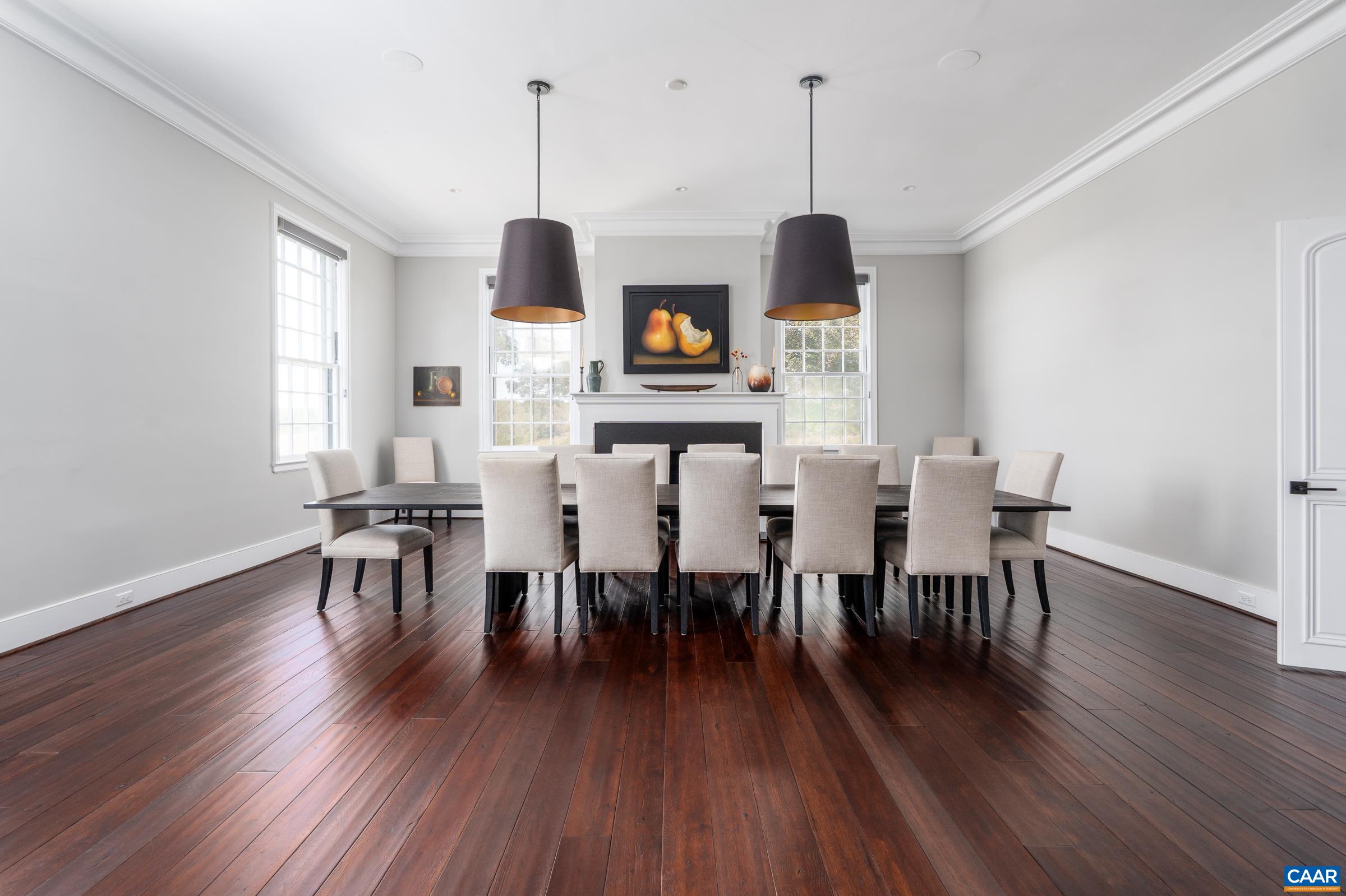 With seating for 14, yet room for many more guests.