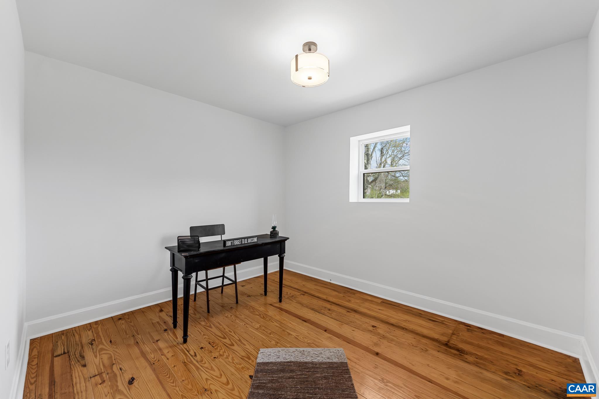 Enjoy a cozy, brightly lit office space.