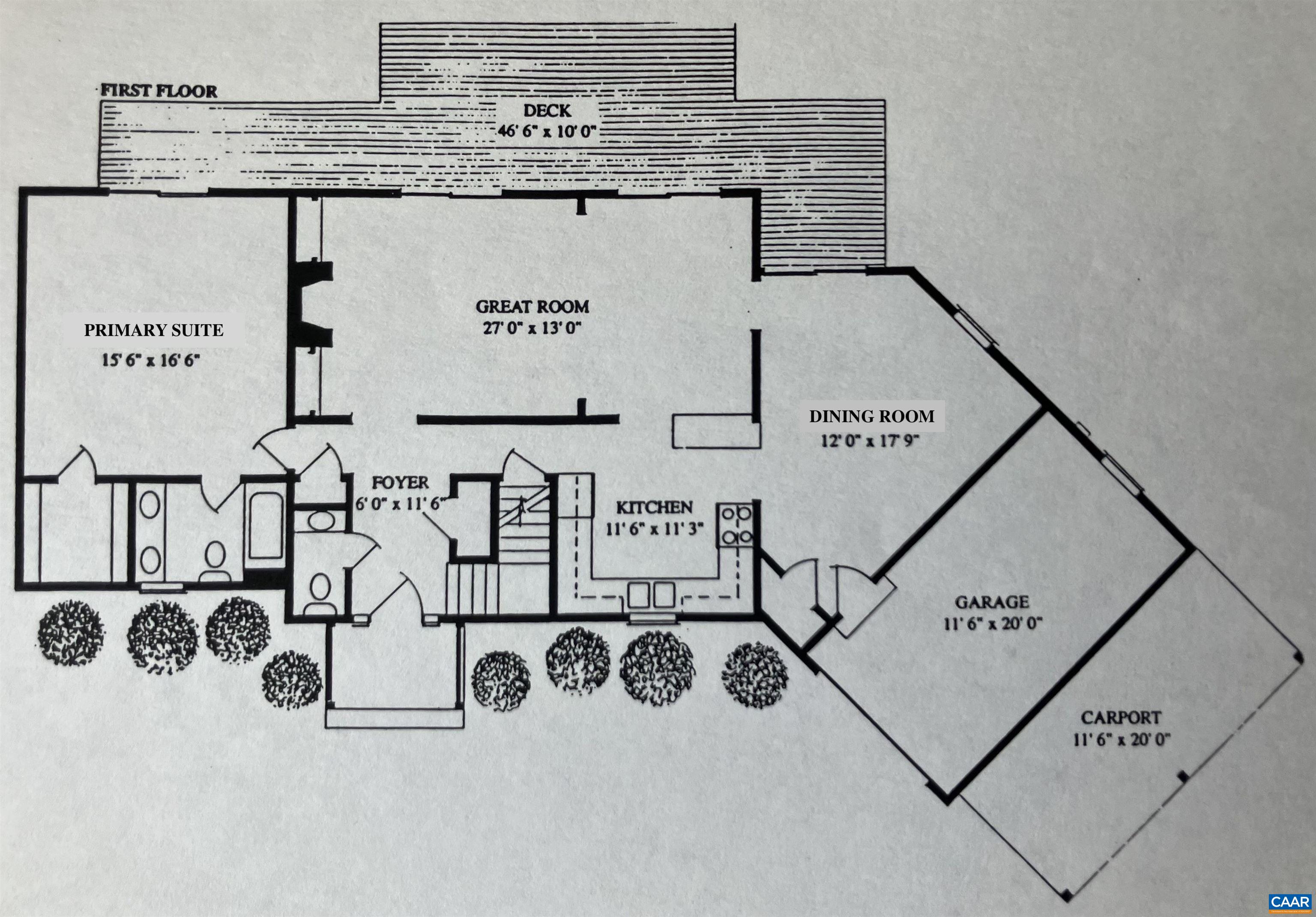 First floor plan First floor plan
