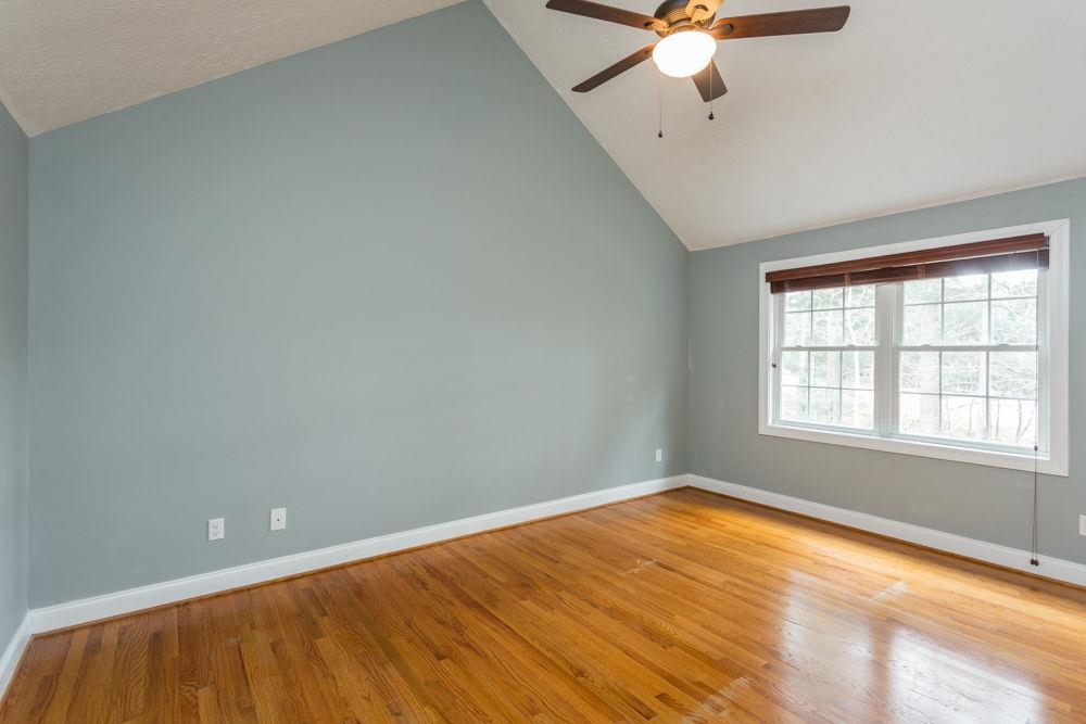 Oversized space. Cathedral Ceilings Total Square Footage 324.8. Easy to add closet in the nook to add a 4th bedroom to the residence. This space also hosts a bonus attached room with another 151 Square feet.